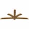Ekena Millwork Davenport Rough Sawn Timber Gable Bracket, Western Red Cedar, 96"W x 44"H x 2"D x 6"F, 11/12 Pitch GBW096X44X0206DAV00RWR - alternate 5